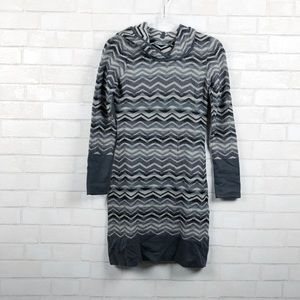 Prana Meryl Gray Chevron Striped Sweater Women's Dress Size S Style W3MERY313